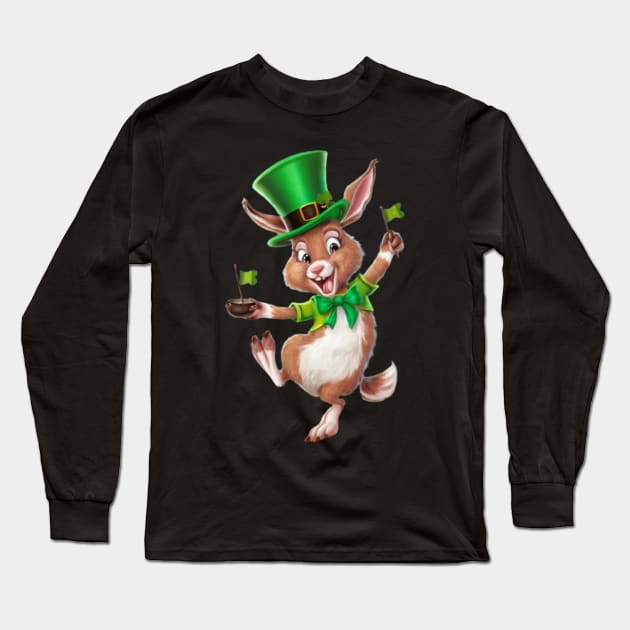 Irish Hare Long Sleeve T-Shirt by Sen International